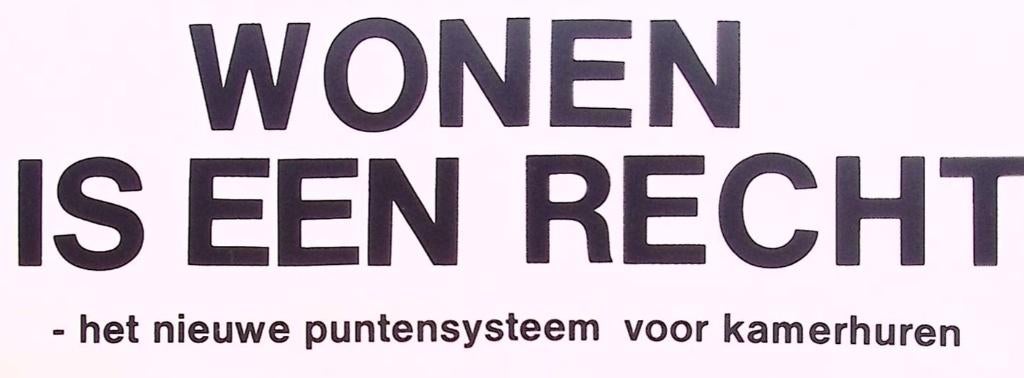 Poster Woonrecht, Ophalen, Gebruikt, A1 t/m A3