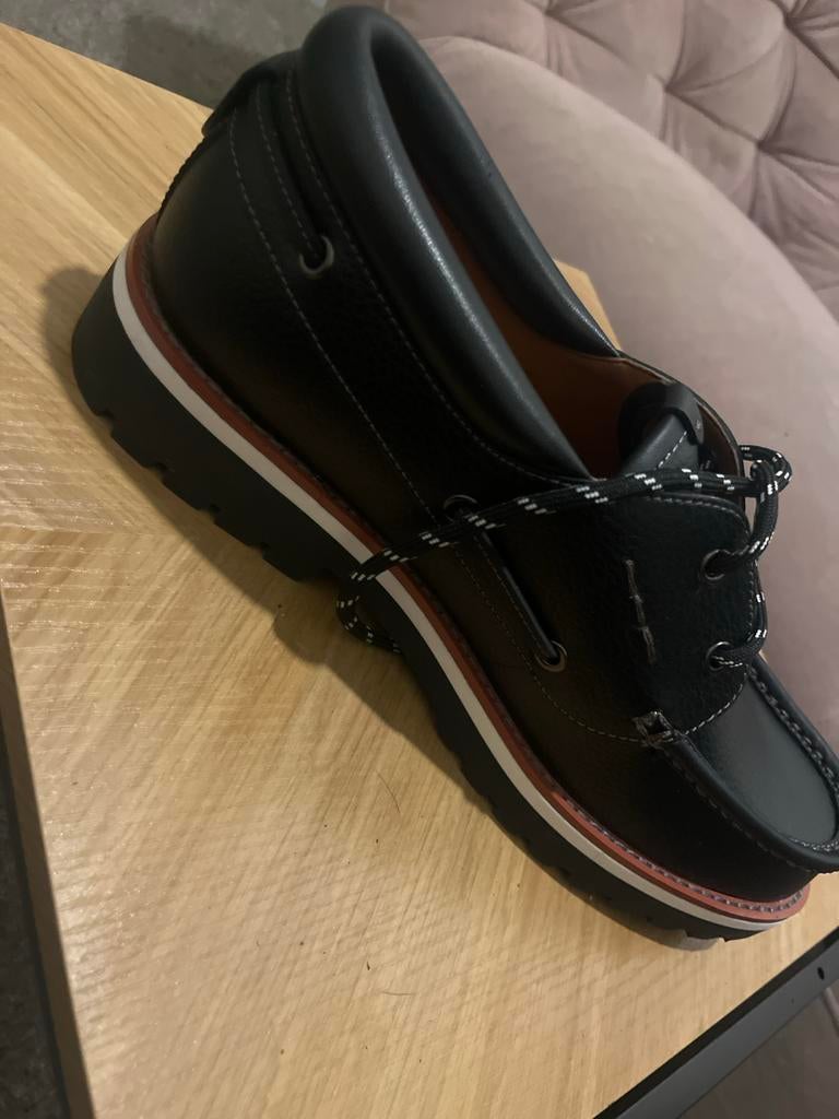Coach Zwarte Leren Loafers Maat 44, Kleding | Heren, Schoenen, Ophalen of Verzenden, Zo goed als nieuw, Zwart, Loafers