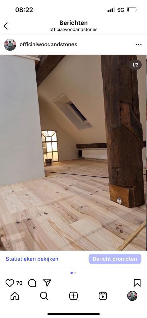 brede massieve vloerdelen unieke uitsraling plankenvloer, Nieuw, 10 m² of meer, 10 tot 30 cm, Hout