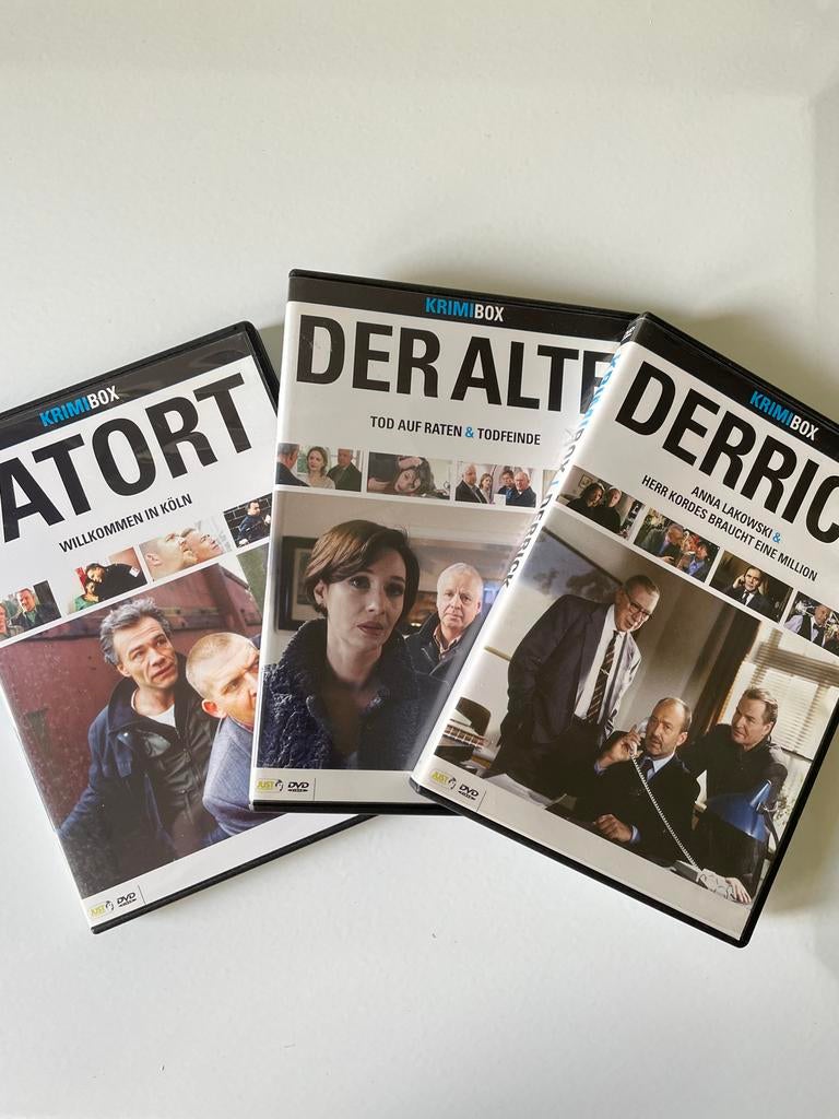 3 DVD's: Tatort, Der Alte & Derrick - Duitse Krimi Nostalgie, Vanaf 16 jaar, Ophalen of Verzenden, Gebruikt, Detective en Krimi