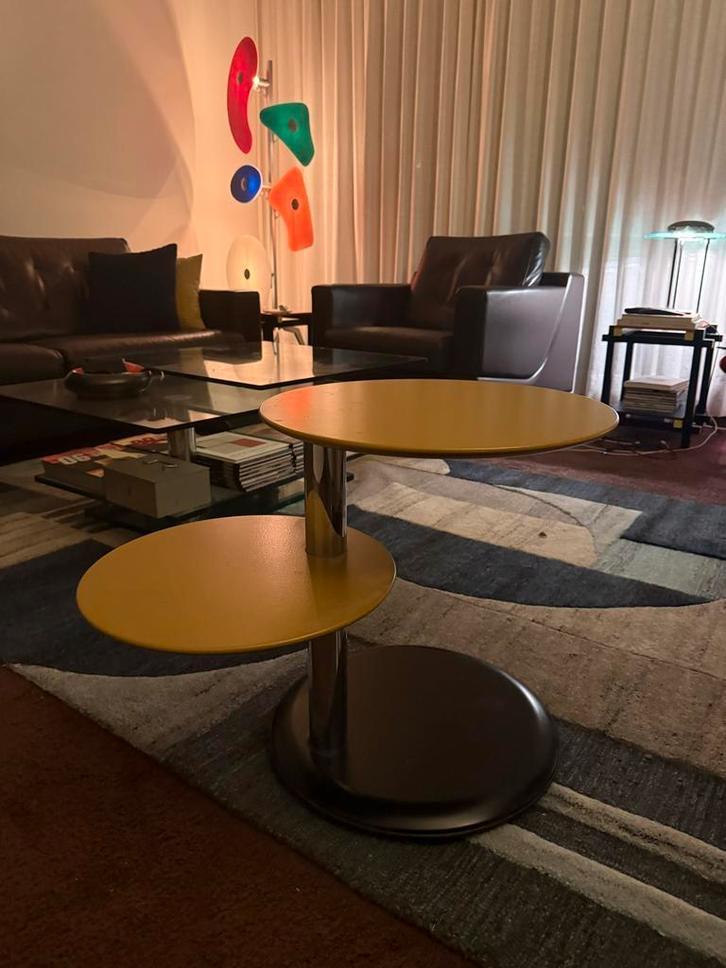 Leolux Cyclo bijzettafel - Jan Armgardt design, Huis en Inrichting, Tafels | Bijzettafels, Minder dan 55 cm, Gebruikt, Metaal of Aluminium