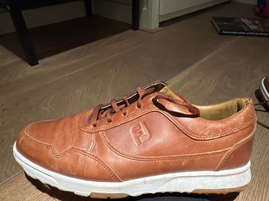 FootJoy golfschoenen - Bruin leer, Bruin, Sportschoenen, Ophalen of Verzenden, Zo goed als nieuw