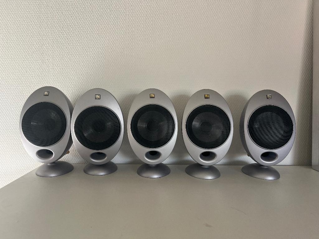 KEF surround luidsprekers, Audio, Tv en Foto, Luidsprekers, Gebruikt, 60 tot 120 watt, Surroundset zonder subwoofer, Ophalen