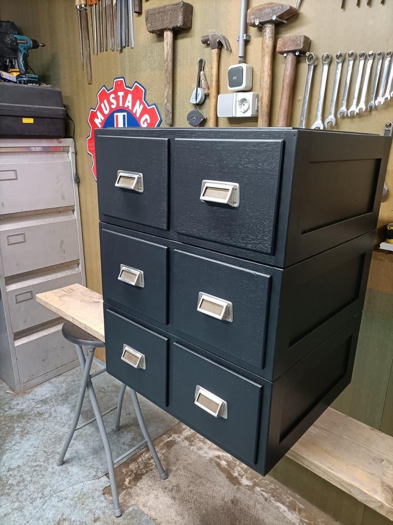 Prachtig vintage lade kastje / apotheker kastje, Ophalen