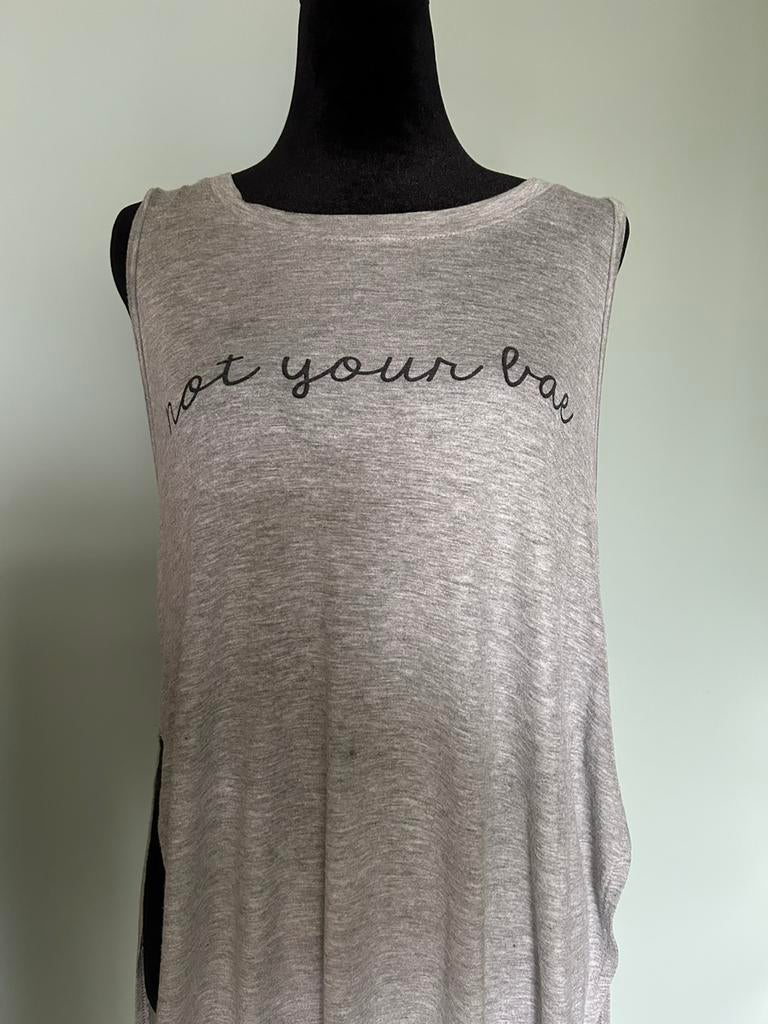 Not your Bae, Maat 38/40 (M), Ophalen of Verzenden, Zonder mouw, Grijs