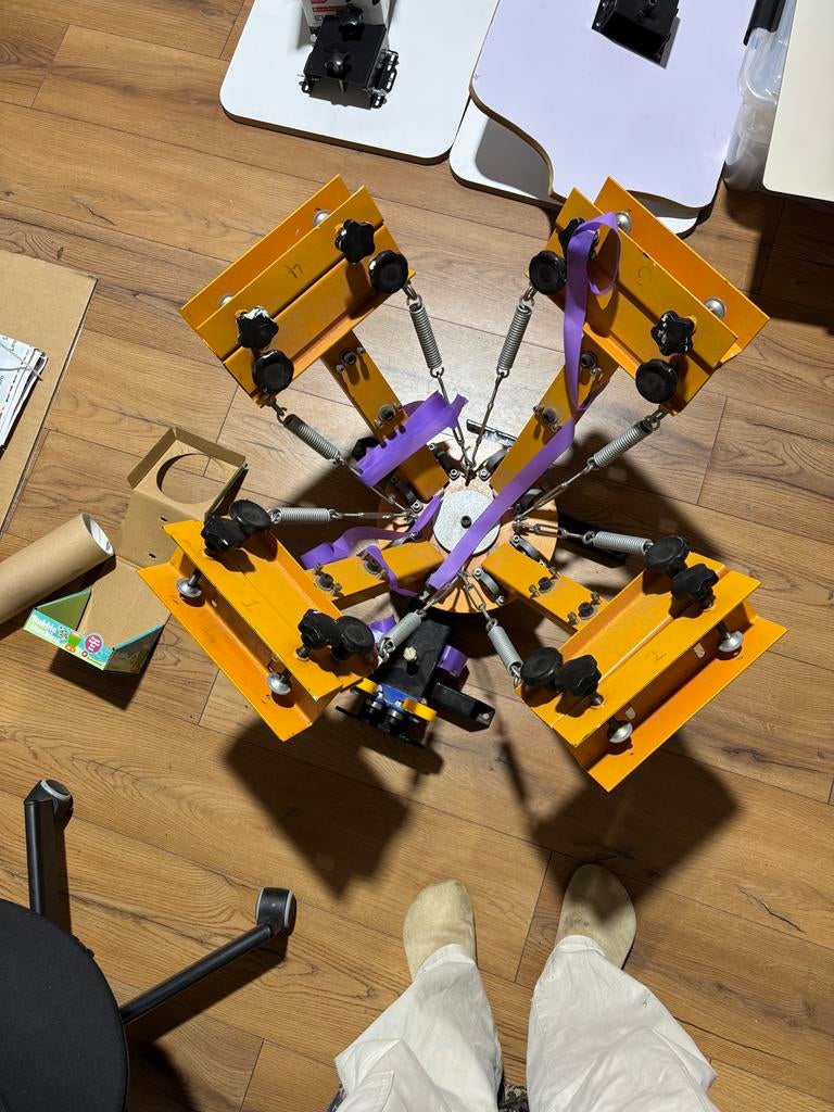 Zeefdruk carrousel met toebehoren, Ophalen, Gebruikt, Overige typen