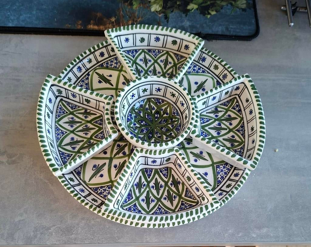 Schaal met losse bakjes, Schaal, Rond, Ophalen of Verzenden, Zo goed als nieuw