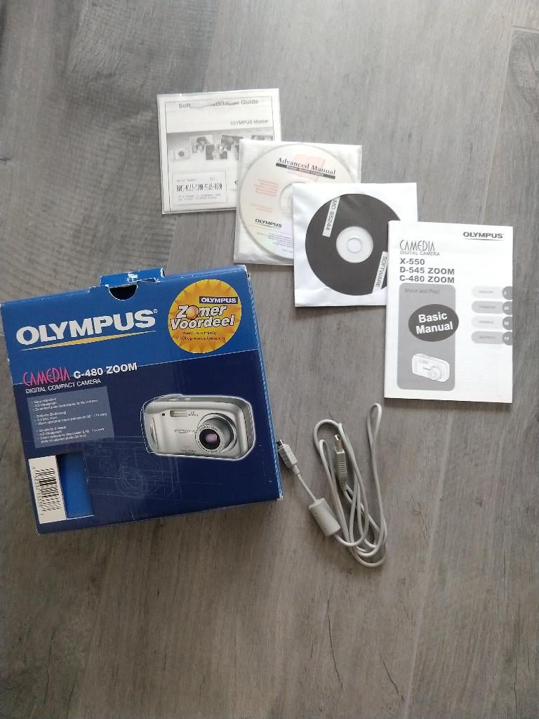 Digitale Camera Olympus Camedia C480 ZOOM inclusief etui, Compact, Ophalen of Verzenden, Zo goed als nieuw, Olympus