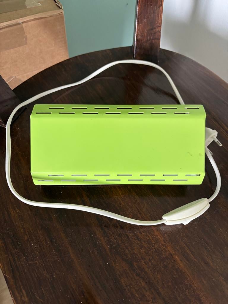 Vintage bedlampje groen, Antiek en Kunst, Ophalen