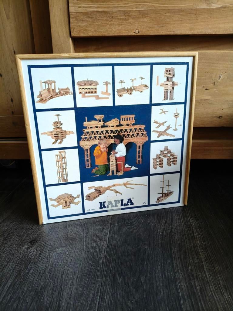 KAPLA bouwplankjes 100 stuks in houten kist, Kinderen en Baby's, Speelgoed | Bouwstenen, Ophalen of Verzenden, Gebruikt, Overige merken