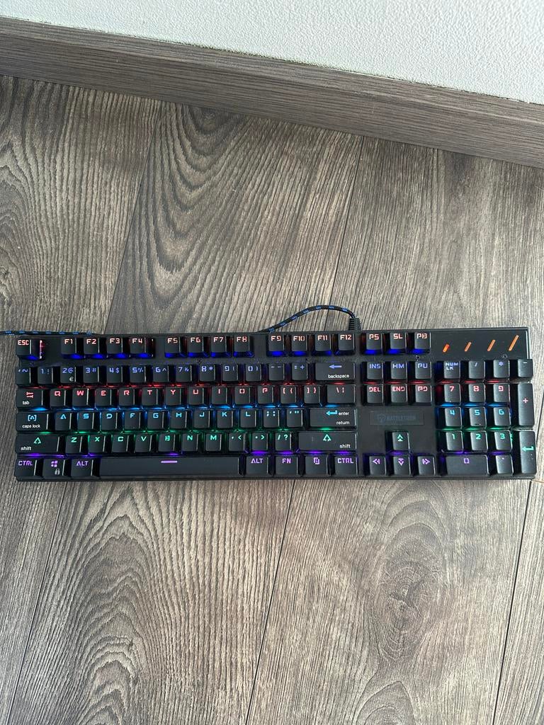 Battletron Gaming Toetsenbord, Computers en Software, Toetsenborden, Gebruikt, Gaming toetsenbord, Ophalen of Verzenden, Qwerty