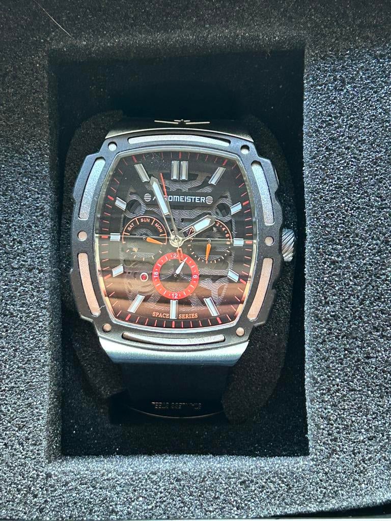 Aeromeister Space series (AM3101), Sieraden, Tassen en Uiterlijk, Horloges | Heren, Polshorloge, Kunststof, Zo goed als nieuw