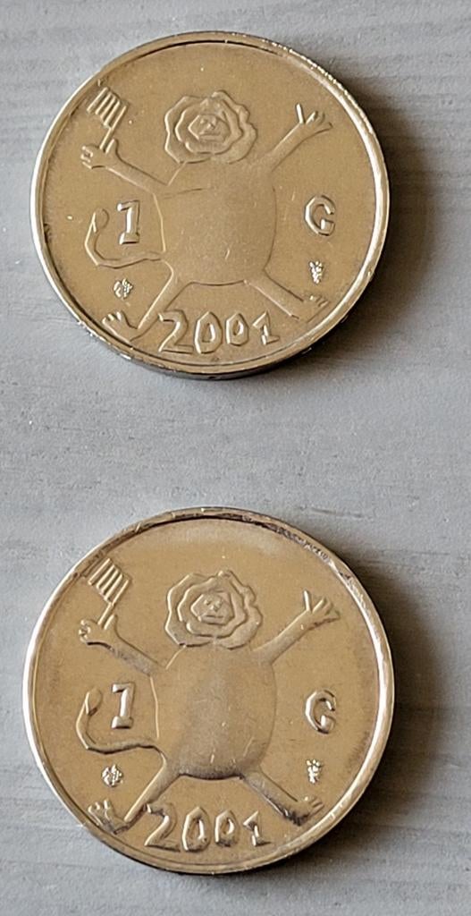 Herdenkingsmunten  Beatrix 2001, Ophalen of Verzenden, Koningin Beatrix, Euro's, Losse munt