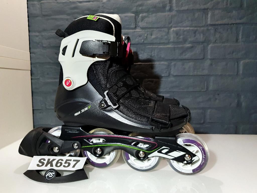 Powerslide Vi Skeelers Skates 4x84 84mm Wielen Maat 39, Verzenden, Kinderen, Zo goed als nieuw, Inline skates 4 wielen