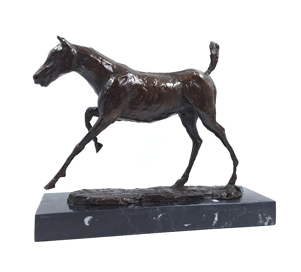 Bronzen paard naar Edgar Degas, Ophalen of Verzenden