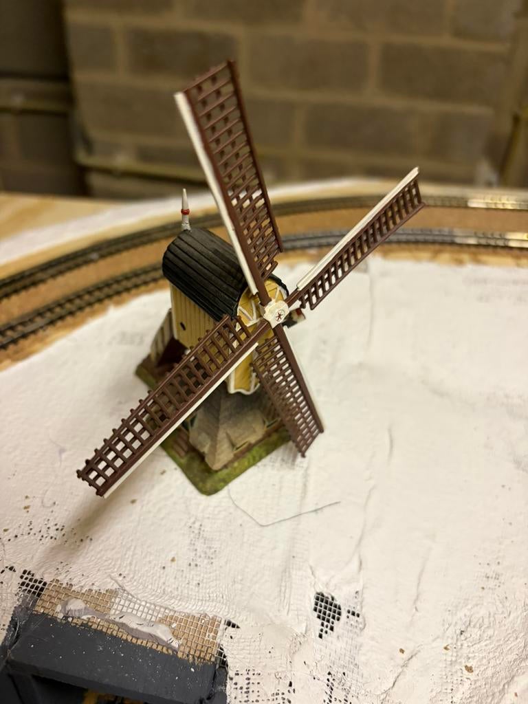 Molen n schaal, Overige merken, Gelijkstroom of Wisselstroom, Brug, Tunnel of Gebouw, Ophalen of Verzenden