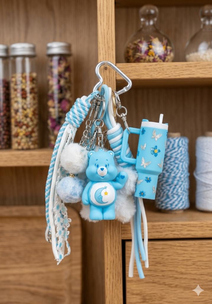 Carebear sleutelhanger, Verzenden, Nieuw, Knuffel of Figuurtje