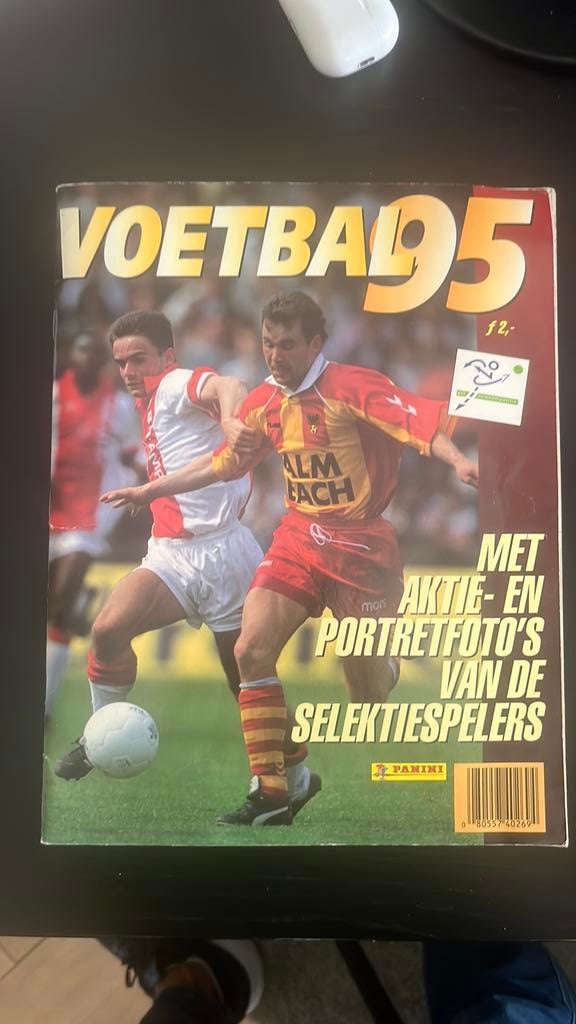 Panini Voetbal 95 - voetbalstickeralbum -bijna compleet, Ophalen of Verzenden, Zo goed als nieuw, Balsport