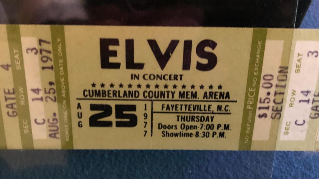 ELVIS PRESLEY Concertkaartje 1977, Verzamelen, Ophalen of Verzenden, Zo goed als nieuw