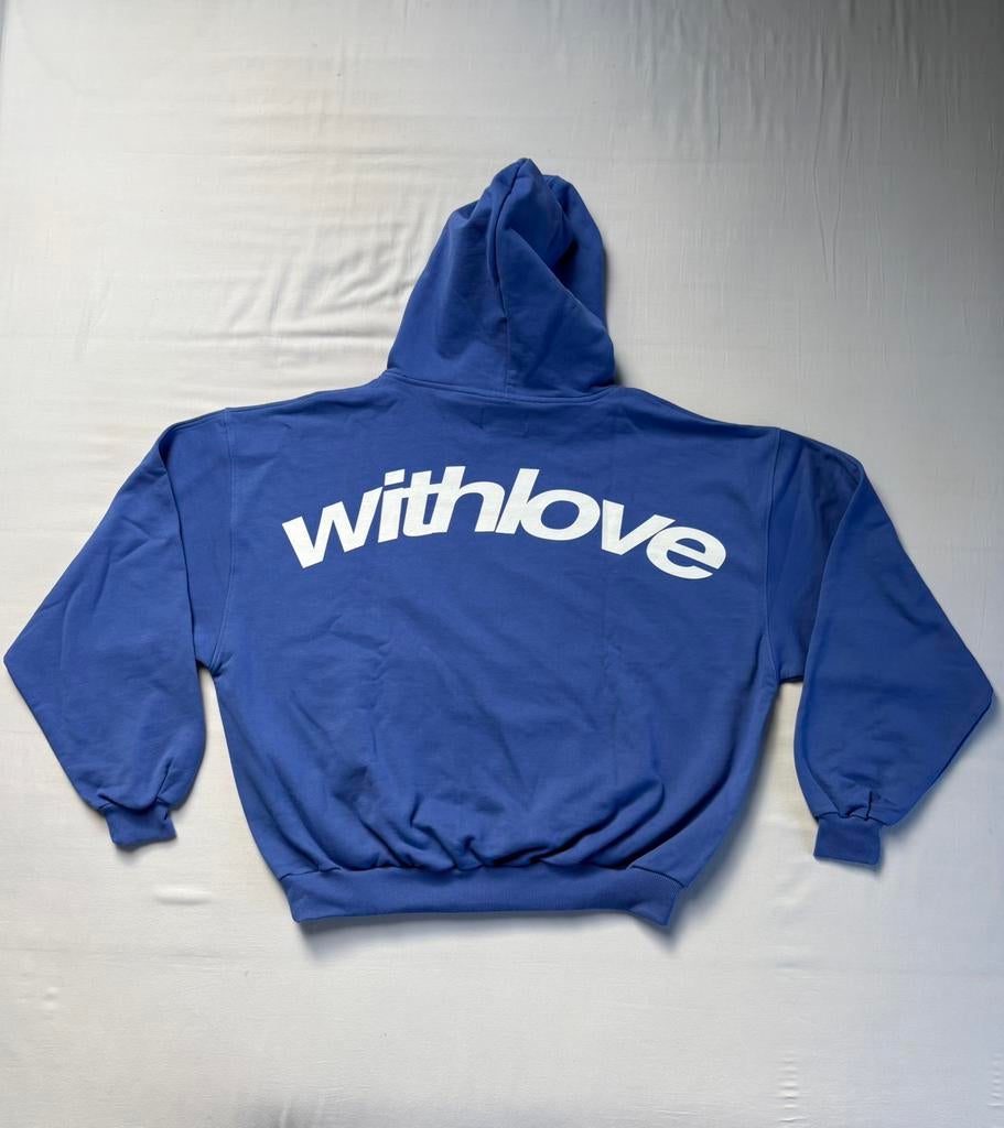 Scuffers Hoodie ‘Withlove’ Sign Blue, Maat 52/54 (L), Blauw, Ophalen of Verzenden, Zo goed als nieuw