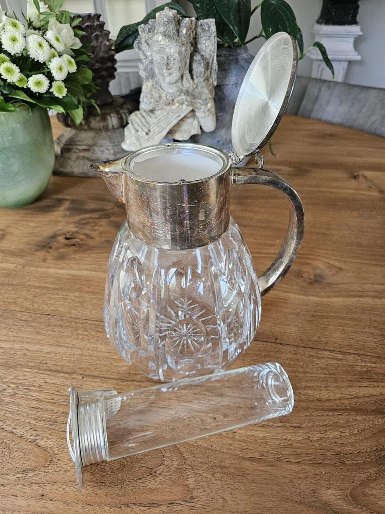 Schitterende kristallen waterkan, Ophalen, Zo goed als nieuw, Kristal