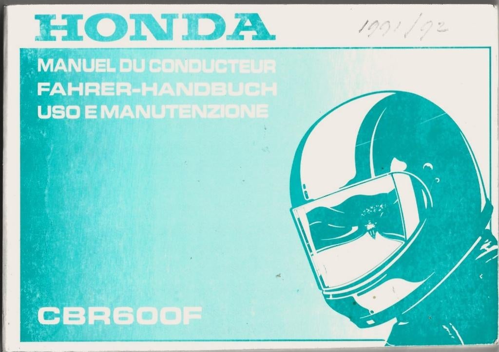 Honda CBR600 F handleiding Handbuch (7963z), Ophalen of Verzenden, Honda