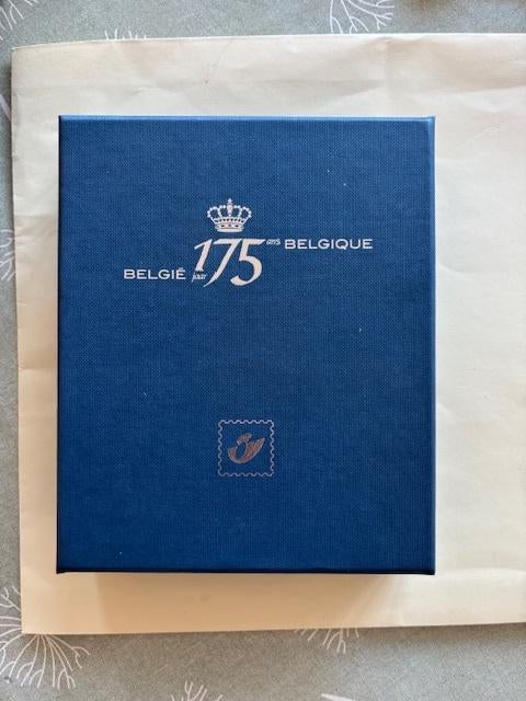 Postzegel in zilver - 175 jaar belgique, Postzegels en Munten, Postzegels | Europa | België, Koninklijk huis, Ophalen of Verzenden