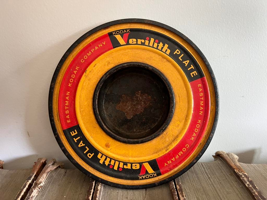 OUDE ASBAK MET KODAK RECLAME, Verzamelen, Ophalen of Verzenden, Gebruikt, Reclamebord