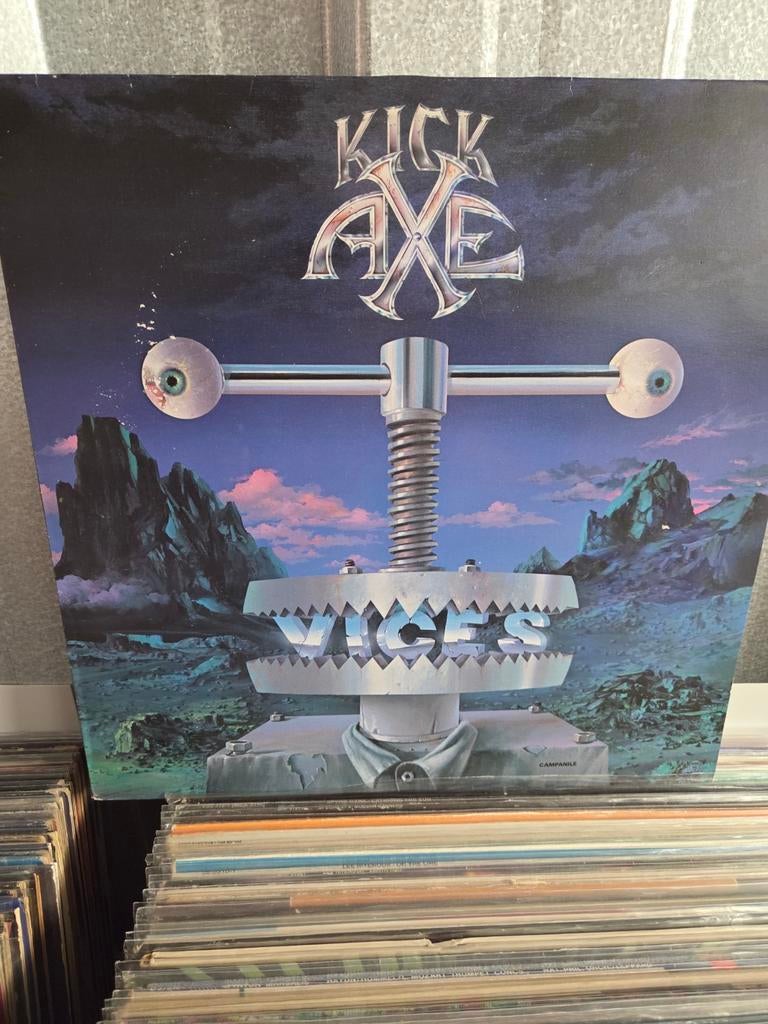 Hardrock/Metal lp KICK AXE: VICES, Cd's en Dvd's, Ophalen of Verzenden