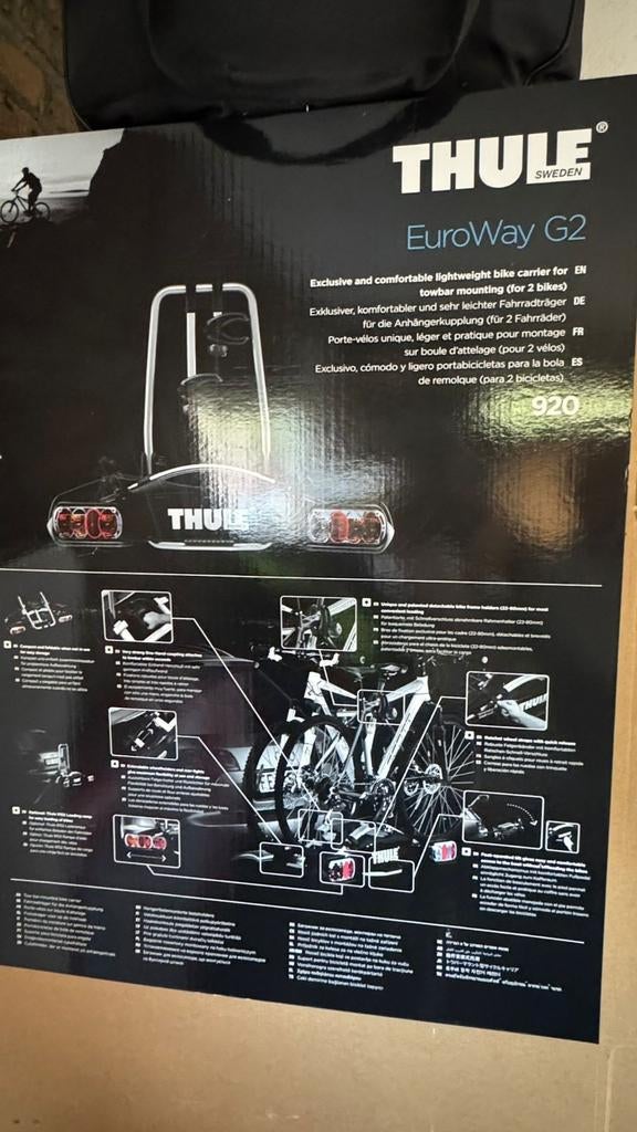 Thule EuroWay G2, Ophalen, Nieuw, Trekhaakdrager