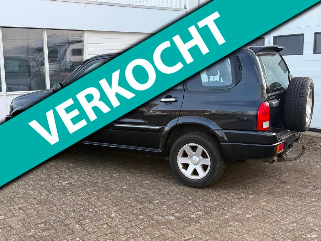 Suzuki Grand Vitara XL-7 4X4 2.7 V6 AUTOMAAT+AIRCO+LEDER, Automaat, Gebruikt, Zwart, 1850 kg