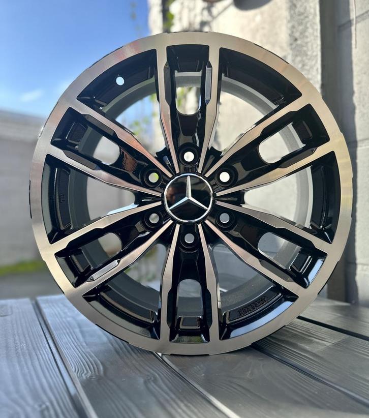 Mercedes Sprinter Crafter 17 inch 6x130 zwart polish velgen, Niet ingevuld, Velg(en), Niet ingevuld, Nieuw