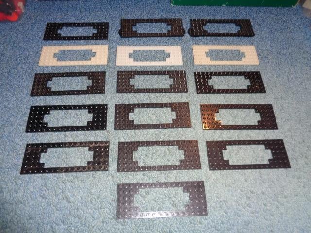 Partij K239=Lego trein wagon platen 6x16
