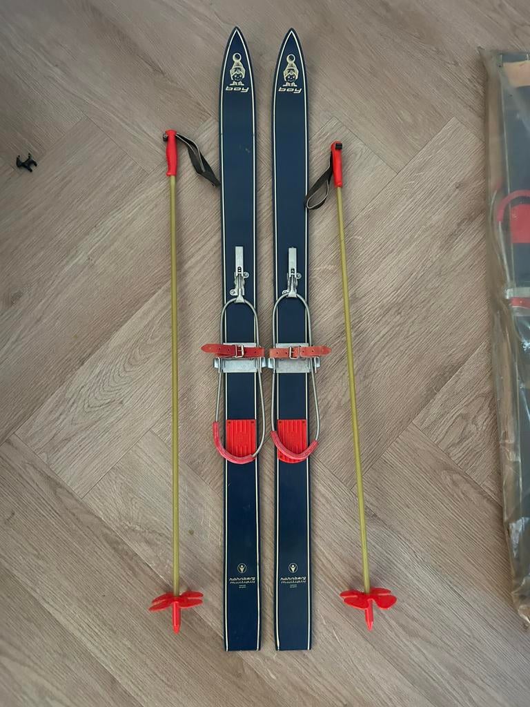 Vintage kinderski’s Höhnberg Multiply BOY – 100 cm nieuw DDR, Sport en Fitness, Skiën en Langlaufen, Overige merken, Stokken, 100 tot 140 cm