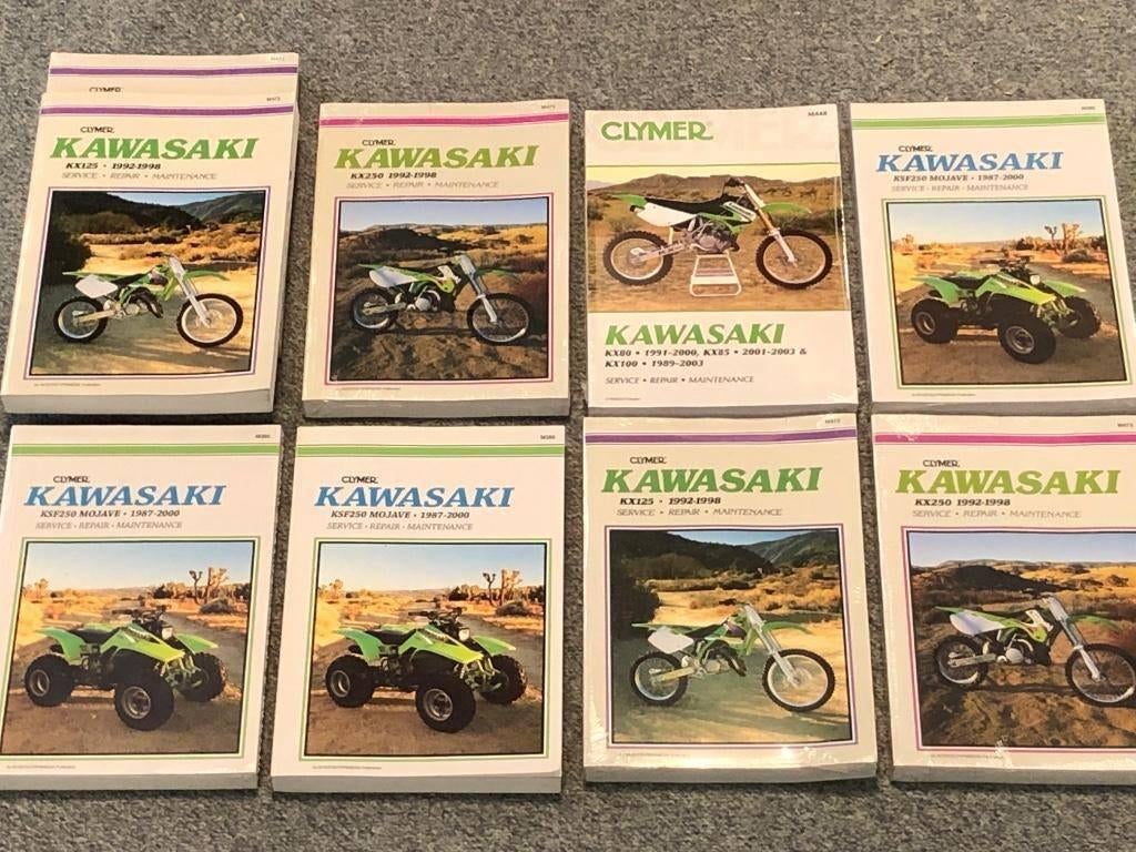 KAWASAKI KX125 KX250 KSF250 MOJAVE CLYMER manuals ** NIEUW**, Motoren, Handleidingen en Instructieboekjes, Kawasaki, Ophalen of Verzenden