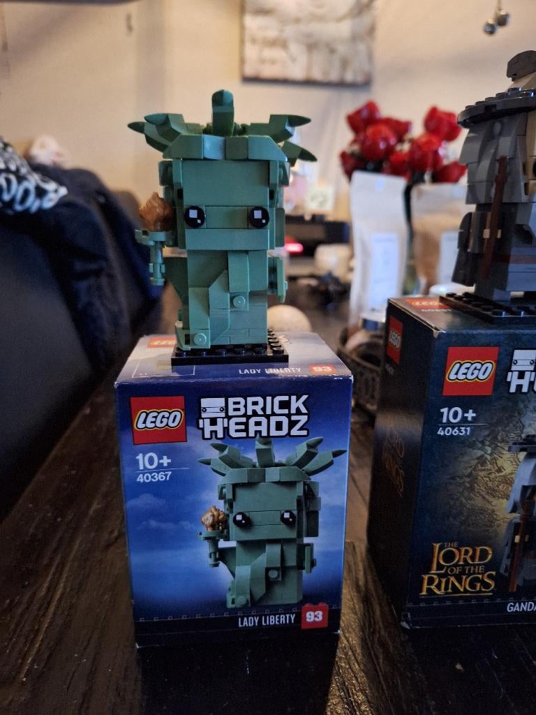 Lego 40367 Brick Headz Lady Liberty, Ophalen of Verzenden, Zo goed als nieuw, Complete set, Lego