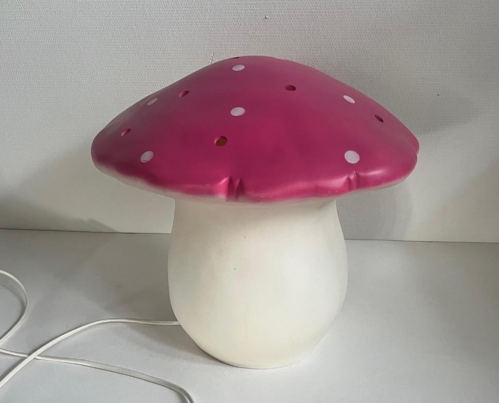Roze Heico Paddenstoel vliegenzwam Lamp, Kinderen en Baby's, Kinderkamer | Inrichting en Decoratie, Ophalen of Verzenden, Gebruikt