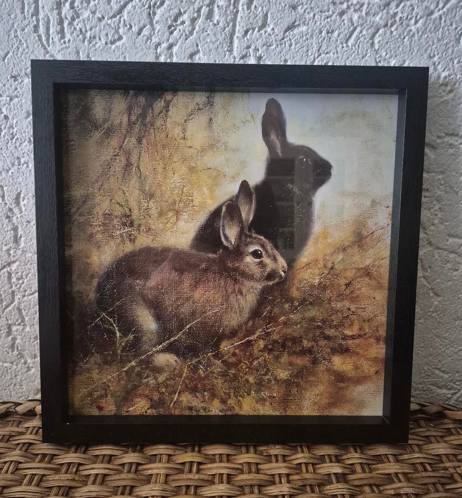 Rien Poortvliet prent konijnen, Ophalen of Verzenden