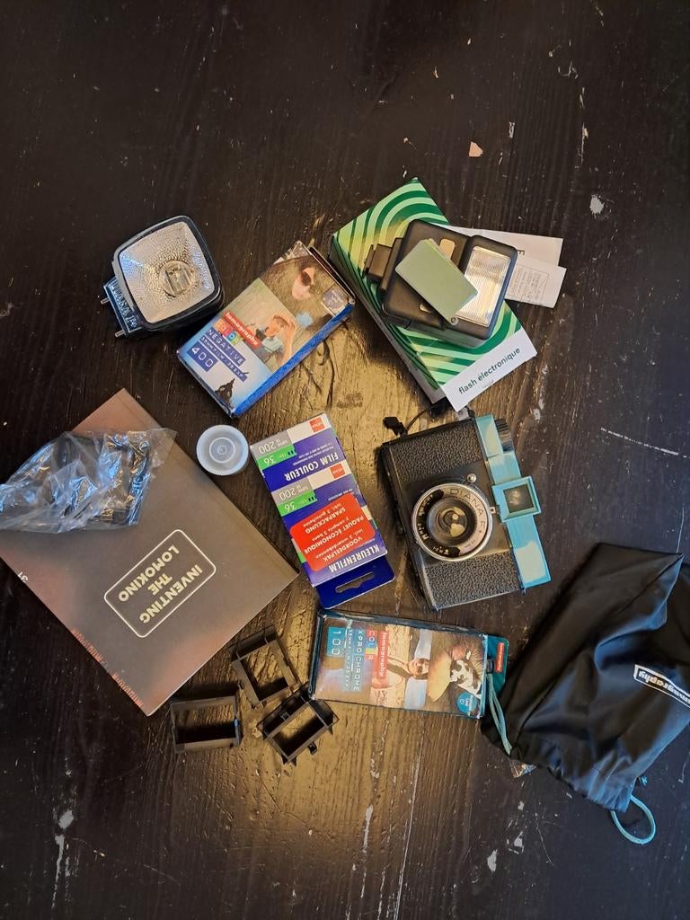 Lomography Diana F camera plus toebehoren, Ophalen of Verzenden, Nieuw, Compact, Overige Merken