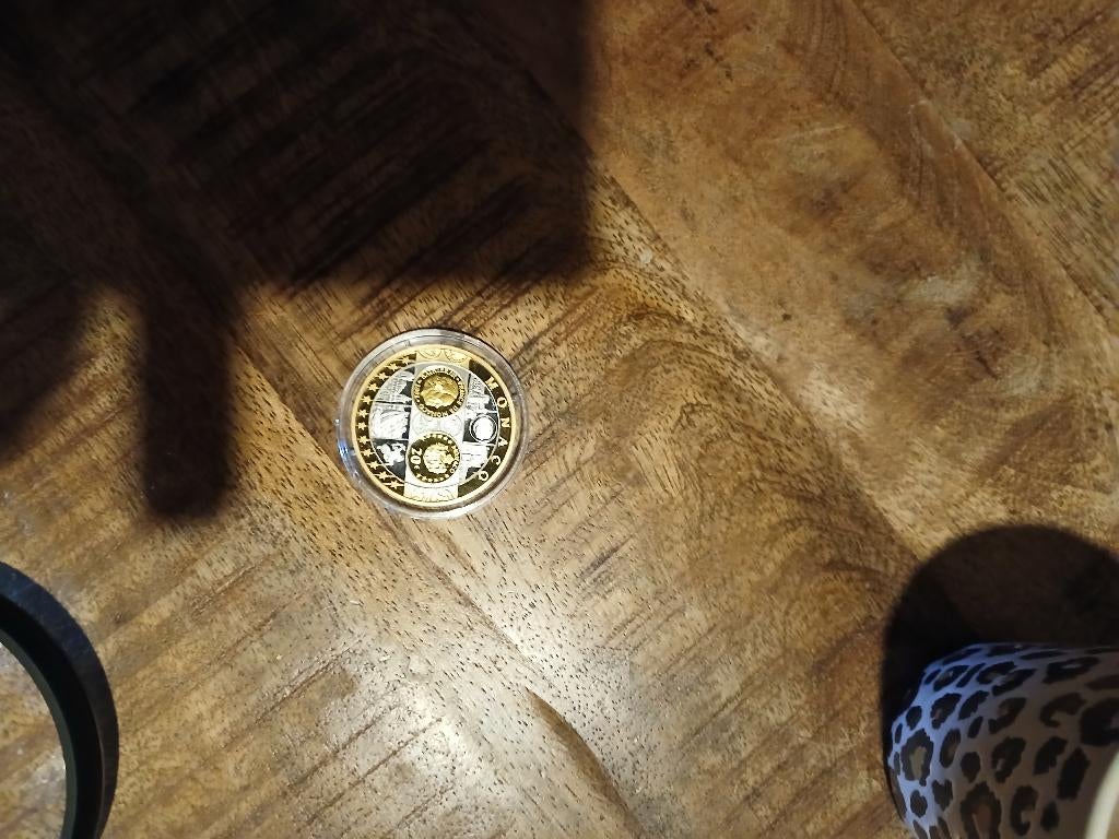 Zeldzame monaco 2002 munt, Postzegels en Munten, Munten | Europa | Euromunten, Ophalen, Overige waardes, Losse munt, Zilver