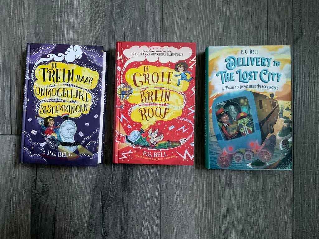 De trein naar onmogelijke bestemmingen trilogie - P. G. Bell, Boeken, Kinderboeken | Jeugd | 10 tot 12 jaar, Ophalen of Verzenden