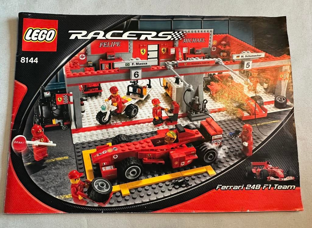 Lego 8144 Ferrari 248 F1 instructies/ boekje, Ophalen of Verzenden, Gebruikt