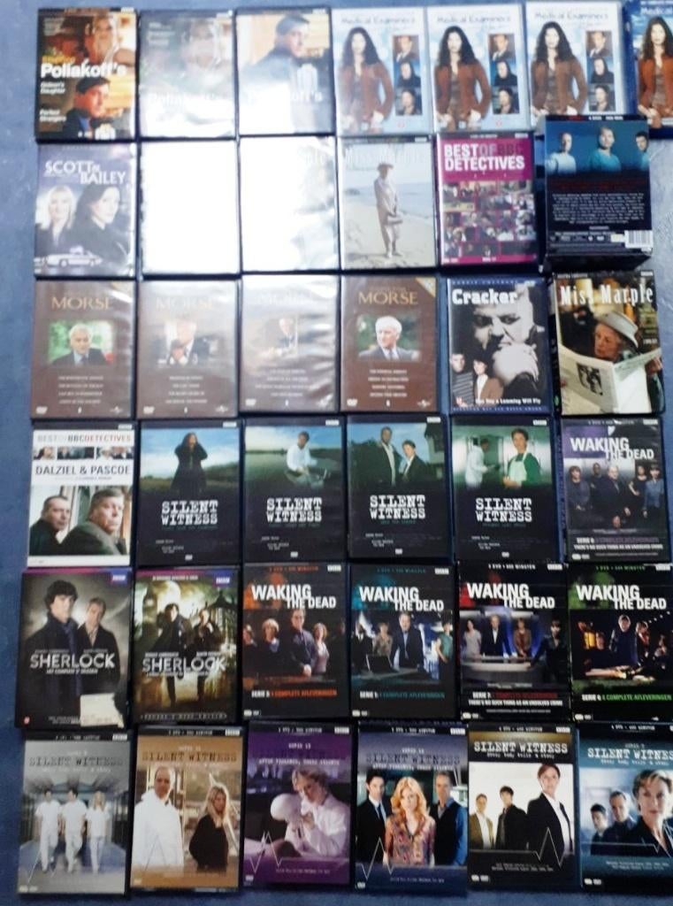 30x MissMarple,Midsomer,Cracker,Dalziel,Frost,Foyle, Dalziel, Boxset, Ophalen of Verzenden, Zo goed als nieuw, Vanaf 12 jaar