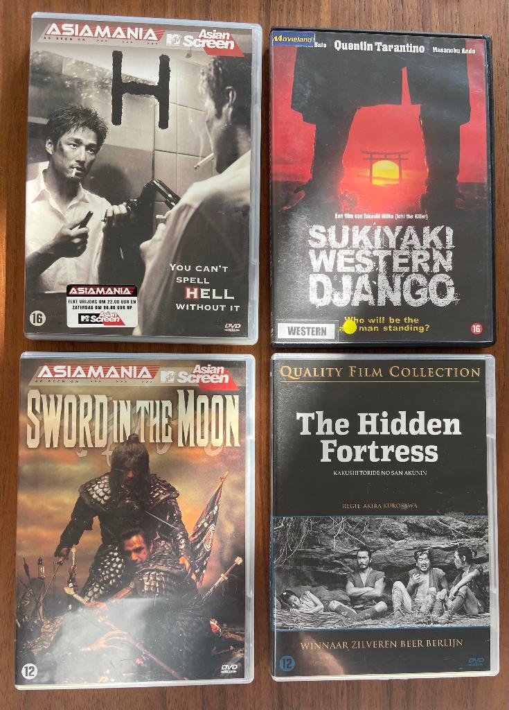 FOUR  DVD’s ASIAN movies, Vanaf 16 jaar, Verzenden, Gebruikt, Overige genres