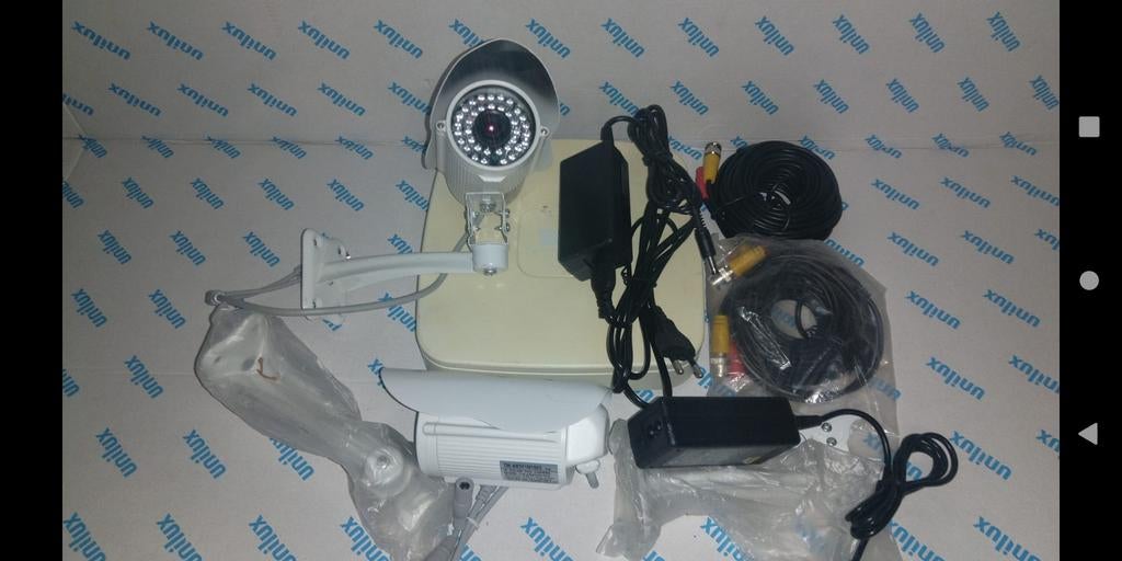 2 camera security set met dvr coaxial, Ophalen of Verzenden
