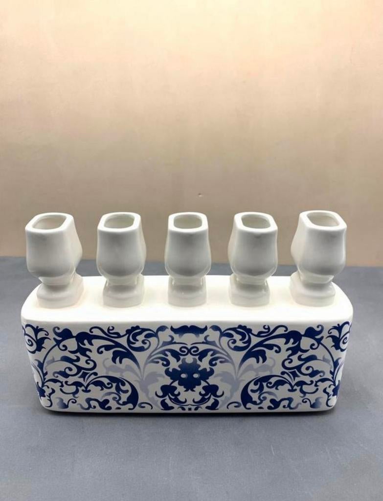 tulpen vaas van marcel wander, Blauw, Ophalen of Verzenden, Minder dan 50 cm, Glas