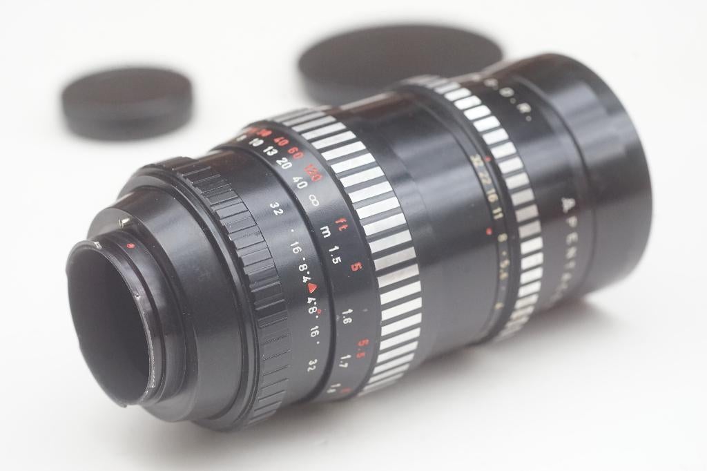 *Pentacon 2.8/135mm ("Bokeh Monster") incl. E-mount adapter, Ophalen of Verzenden, Telelens