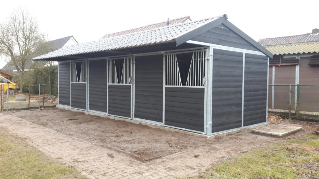 buitenstallen paardenstallen authentiek demontabel en eventu, Stalling, 2 of 3 paarden of pony's