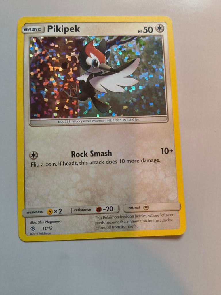 Pikipek Foil Pokemon Kaart, Ophalen of Verzenden, Gebruikt, Losse kaart, Foil