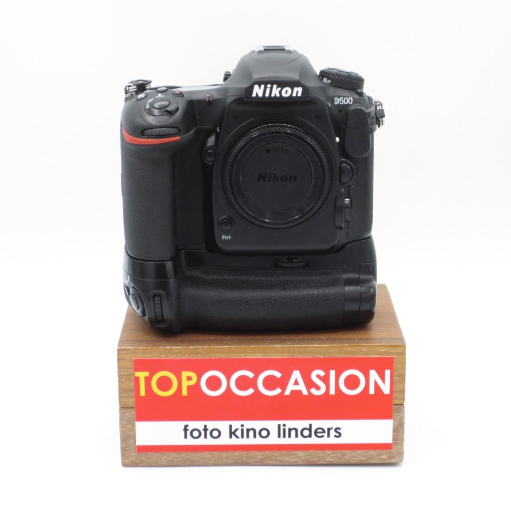 OCCASION: Nikon D500 + Jupio BG-N14, Gebruikt, Spiegelreflex, Nikon, Geen optische zoom